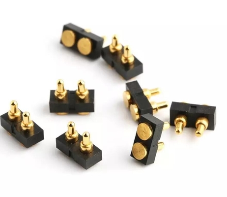 Złoty POGO Pin Connector 2 Pins Magnetyczny SMT Pogo Spring Loaded Connector 10P